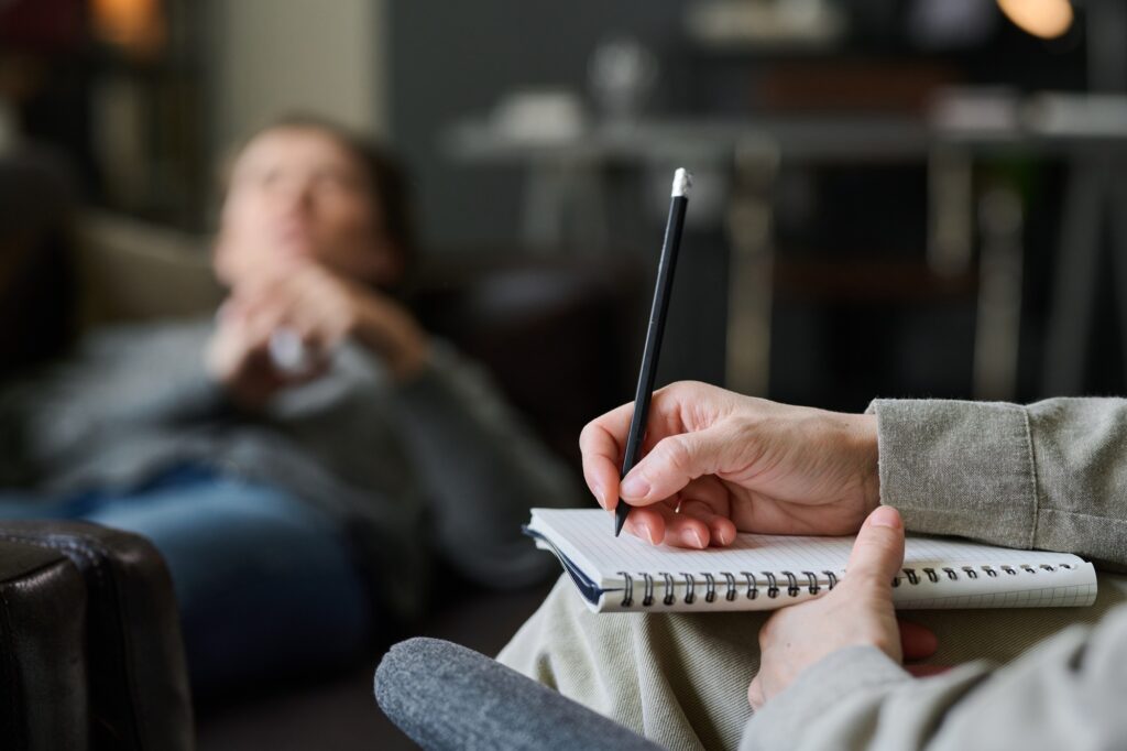 Taking Notes During Therapy Session